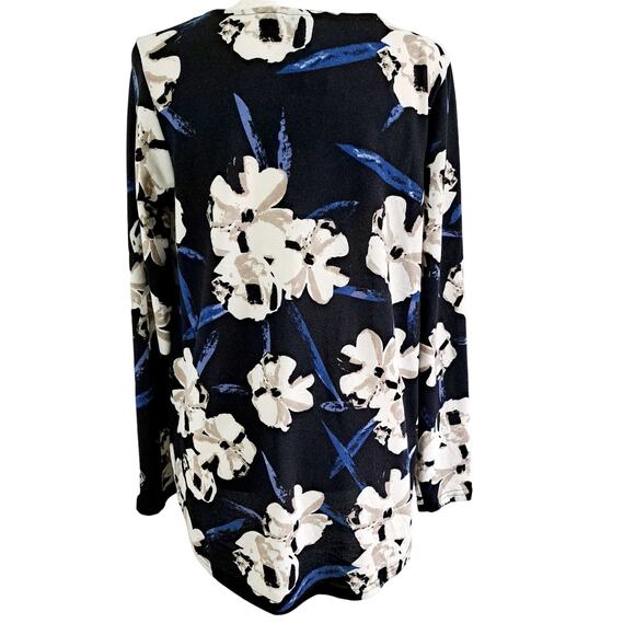 Lildy Floral Print Knot Front Tunic - Picture 6 of 7